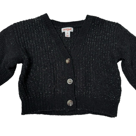 Toddler Girl 2T Sweater Bundle Lot Black Leopard Pink Soft Knit - Picture 7 of 16